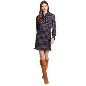 Veronica Beard Plaid Melnar Mini Dress Size 12 NWT MSRP‎ $495